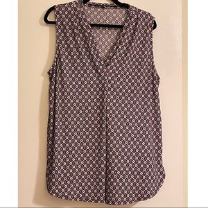 XL Stitch Fix Beacon Sleeveless Top | Pink & Black | casual, long, stretch